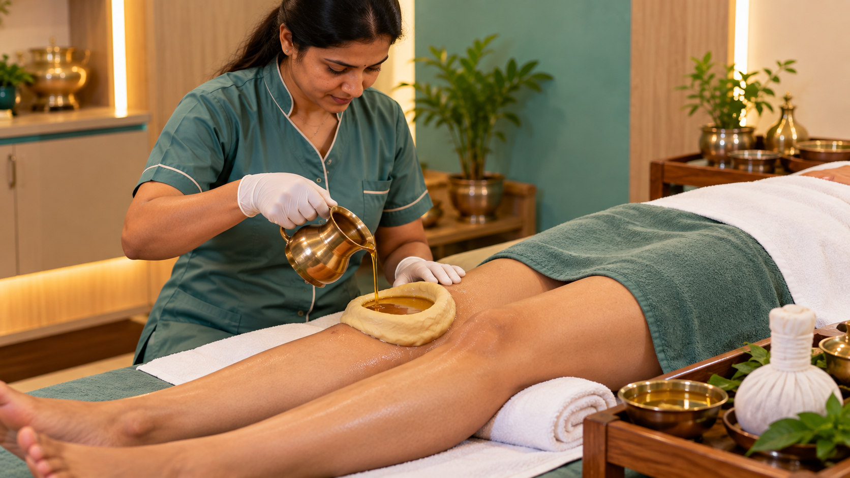 Janu Basti therapy at Agnivesh Ayurveda